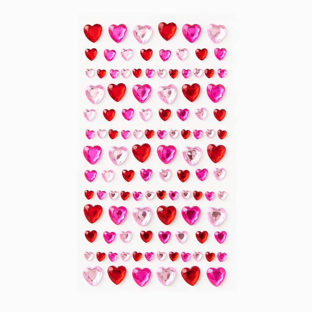 Heart Gem Stickers