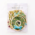 Eclectic Christmas Wreath Hang Tags S/10