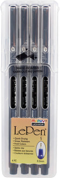 Uchida Le Pen Black Set of 4