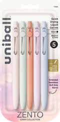 uniball? Zento Liquid Gel RT, Medium Point 0.7mm, Dawn Barrel, Black Ink 5pc