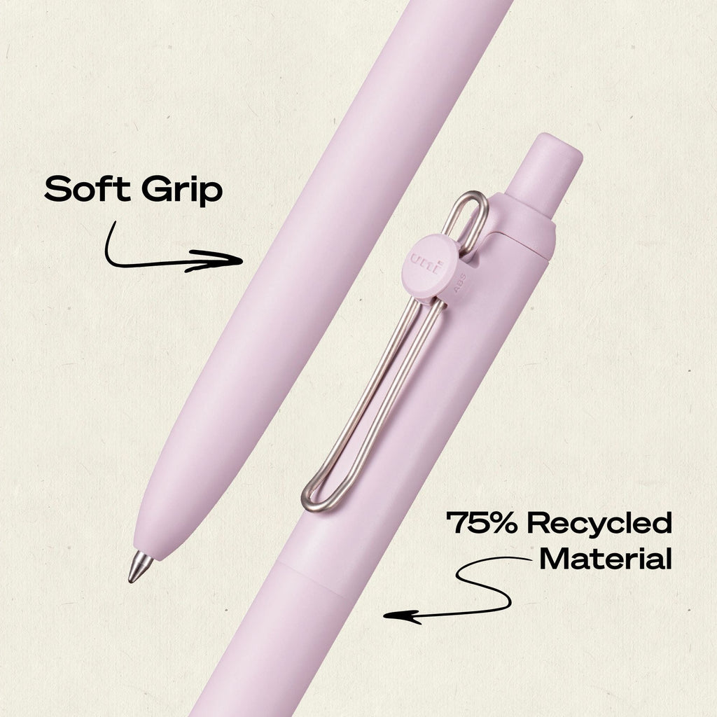 uniball? Zento Liquid Gel RT, Medium Point 0.7mm, Dawn Barrel, Black Ink 5pc