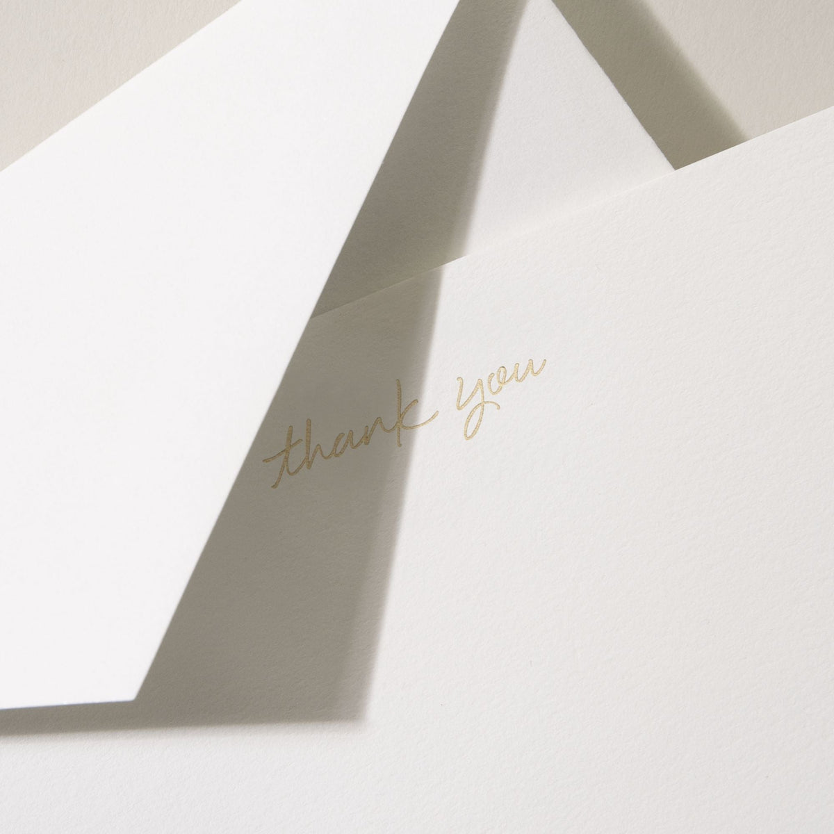 Gold Foil Thank You Note Set