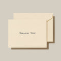 Engraved Black Thank You Card Set