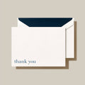 Bodoni Blue Thank You Card Set