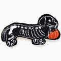 Shaped Skeleton Dachshund Pillow