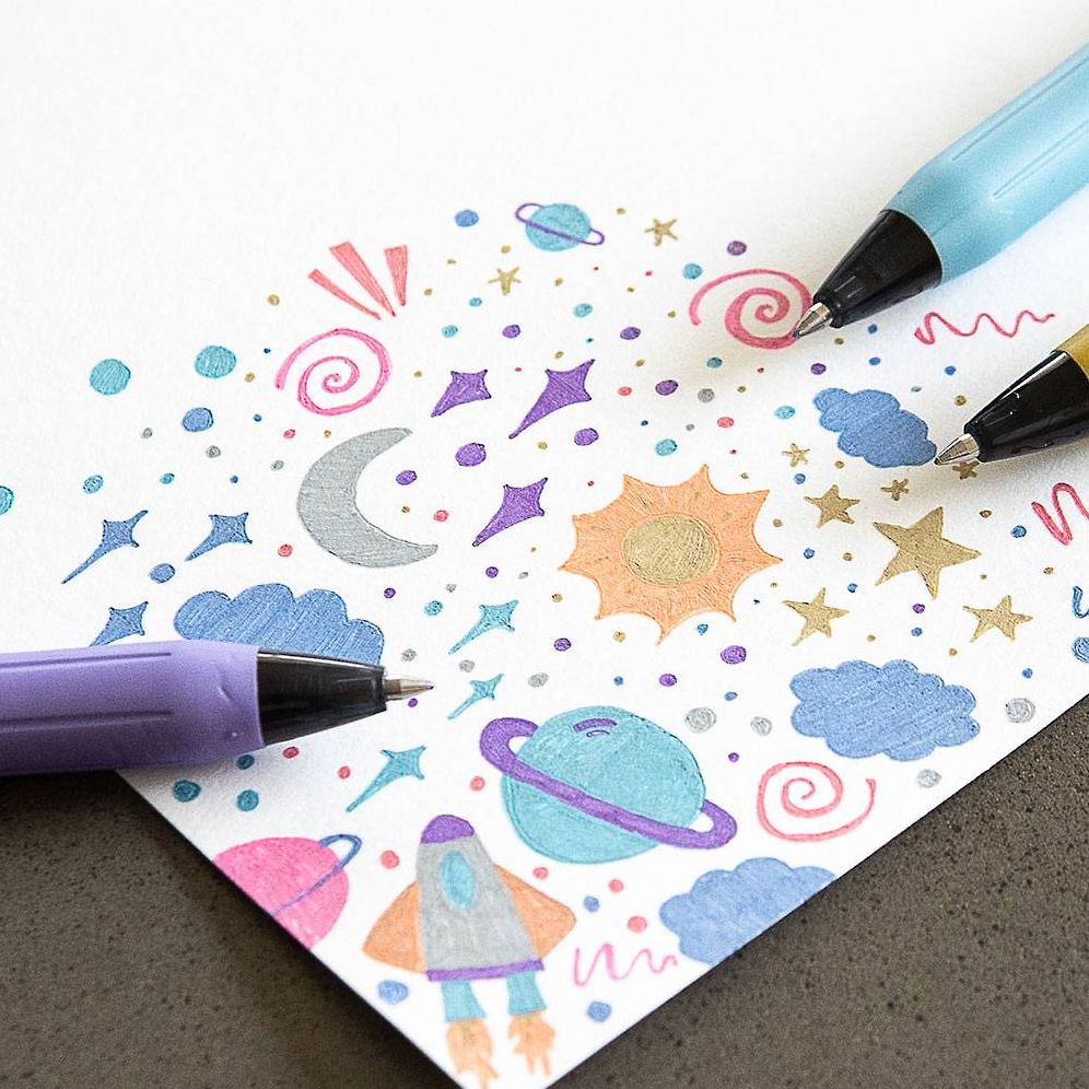 Sarasa Clip Decoshine Metallic Gel Ink Retractable Pens