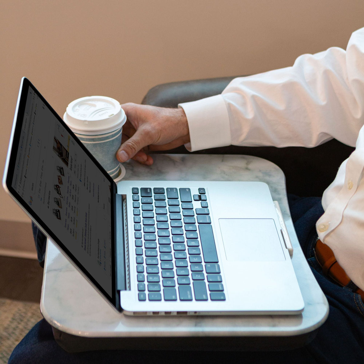 Stone Design Cup Holder Lap Desk