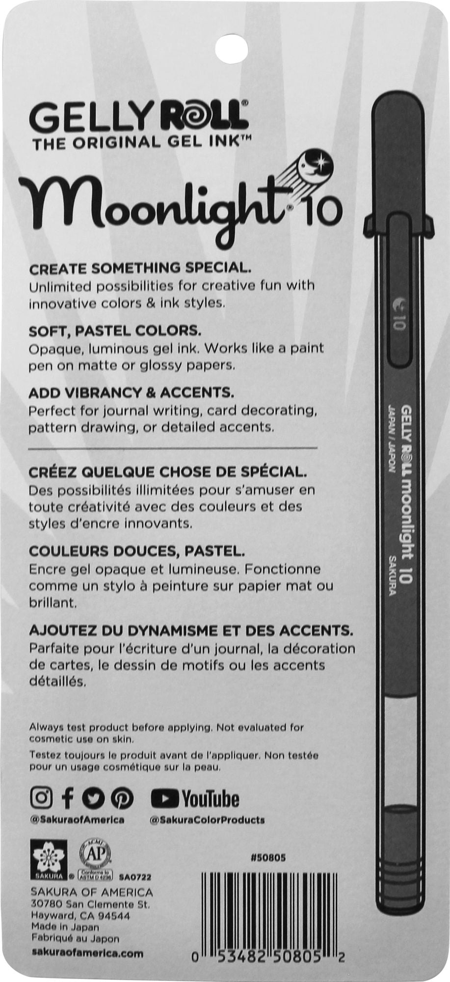 Gelly Roll Moonlight 10 Bold - Pastel 5pk
