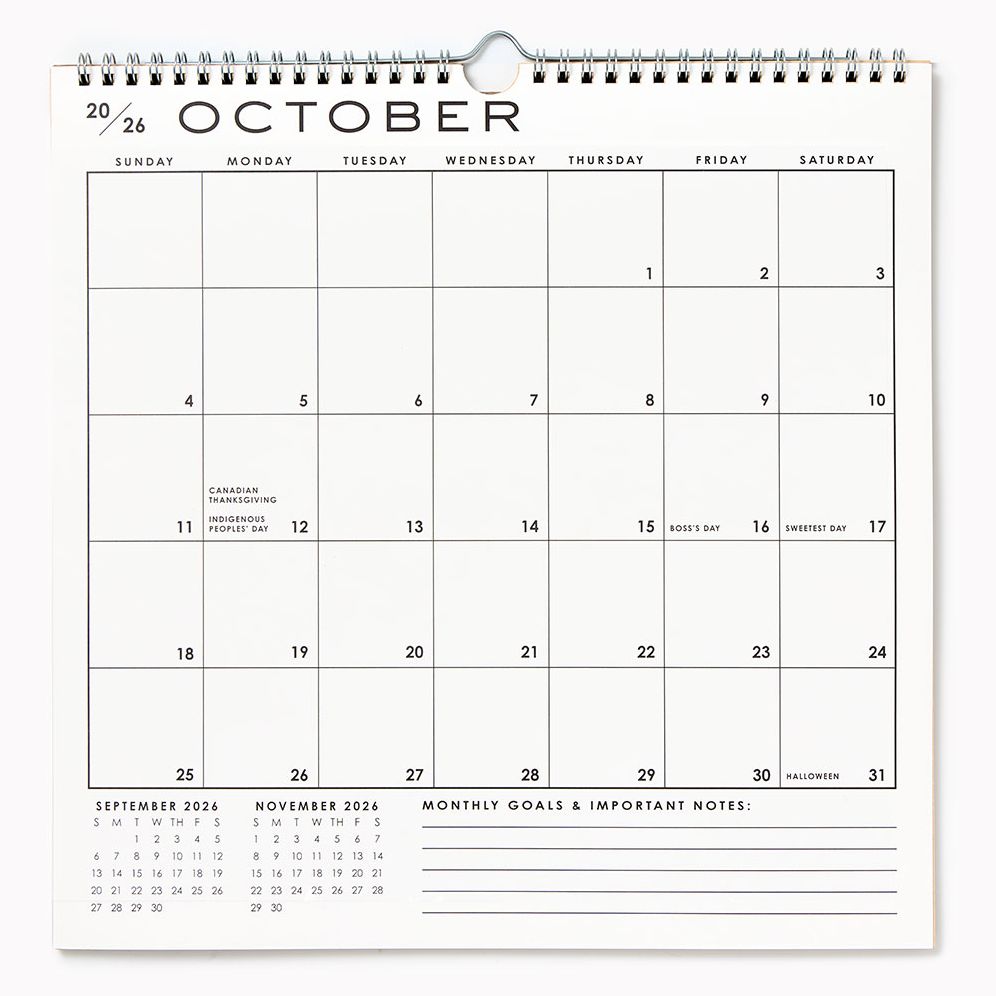 2026-2027 Paper Source Grid 17 Month Calendar