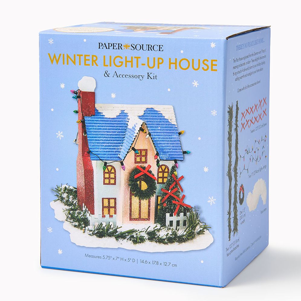 Winter Putz House & Accessory Kit