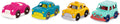 Mini Riders 2 (Set of 4) Miniature Toy Vehicles