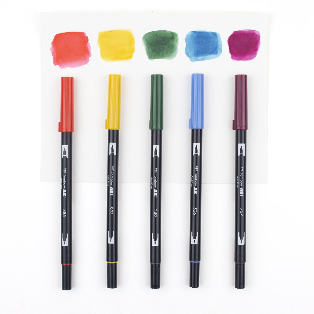 Tombow Watercolor Set Complete Kit with Dual Brush Pens, Water Brush, and Accessories