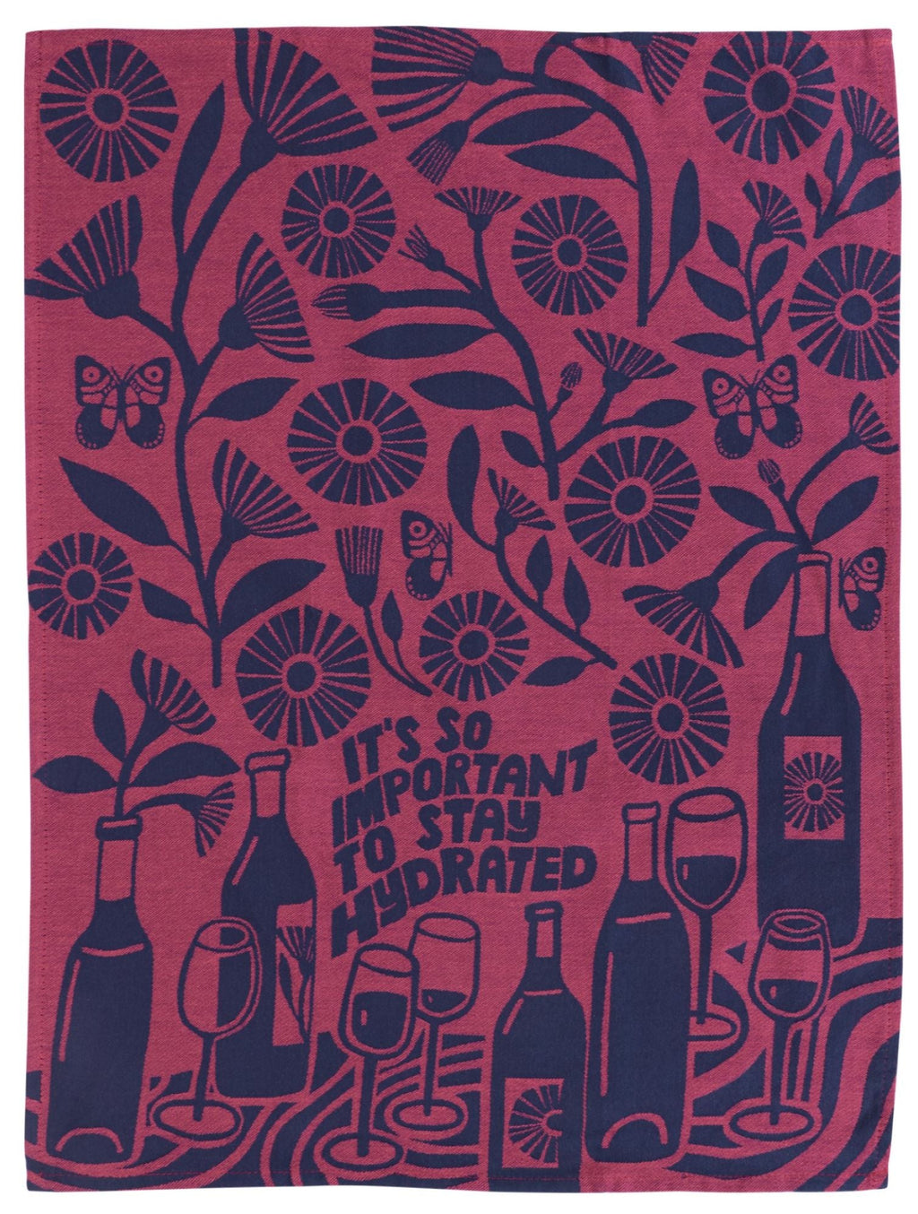 Stay Hydrated Woven Dish Towel