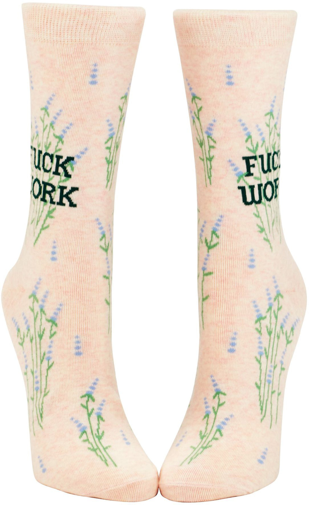 Fuck Work women's crew sock