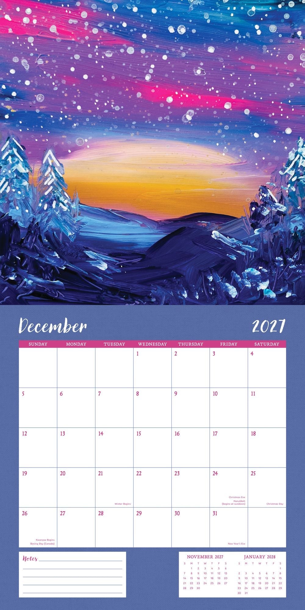 2027 Wall Calendar - The London Studio Landscapes