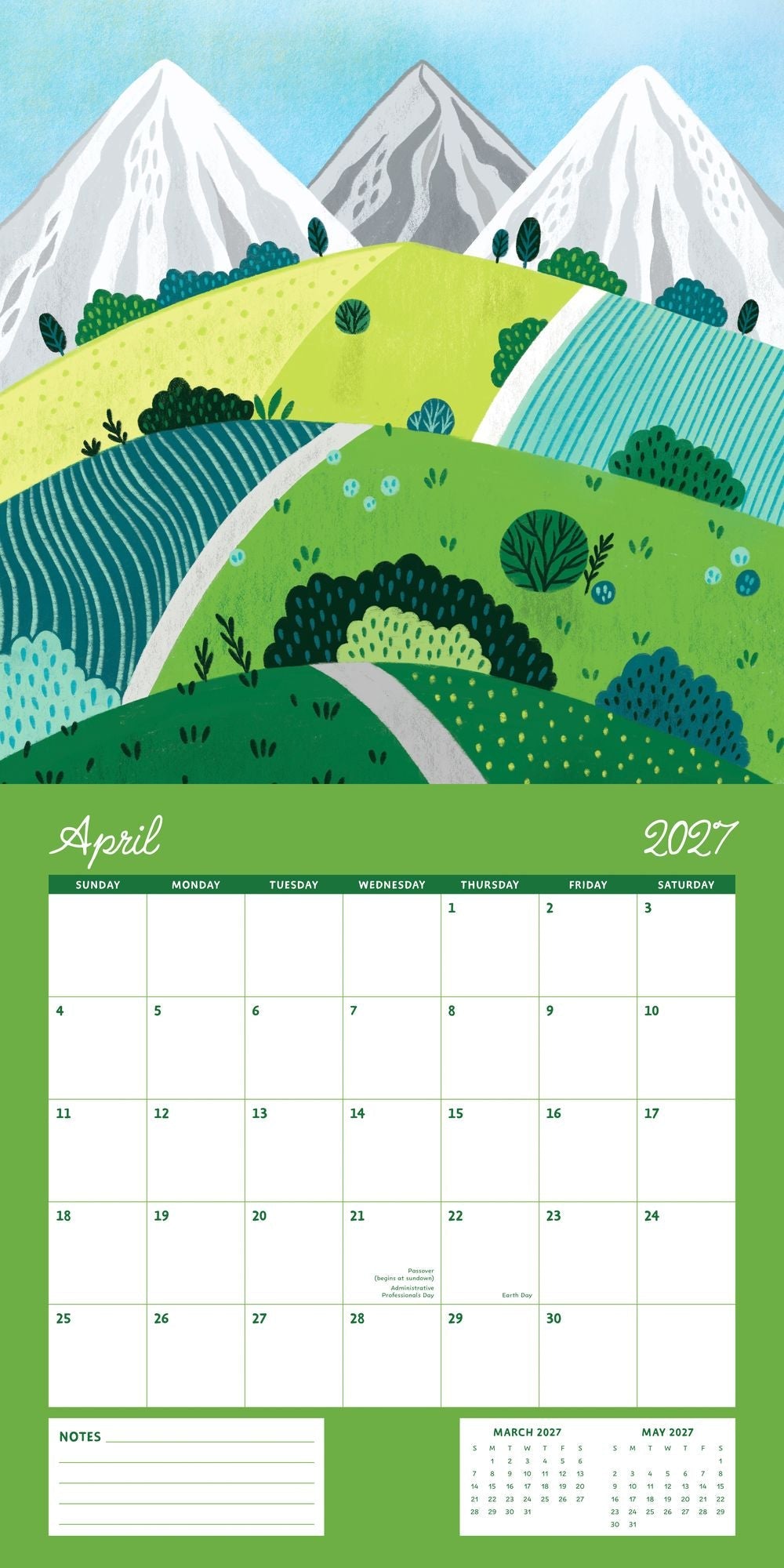 2027 Wall Calendar - Enchanted Wildscapes - Pear Tree Press