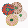 Beaded Floral Coasters