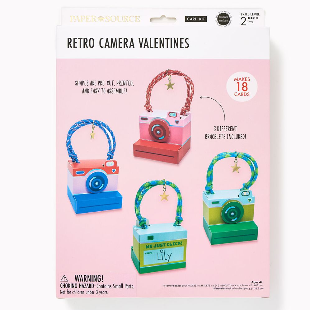 Camera Friendship Bracelet Valentine Card Kit