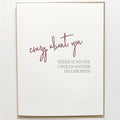 Crazy About You Anniversary Card