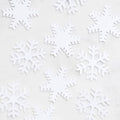 Pure White Small Snowflake Shapes
