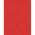 Red 4 Inch Round Printable Labels