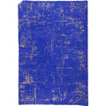 Brush Stroke Gold on Sapphire Handmade Paper