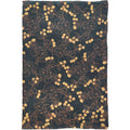 Hand Drawn Copper Floral Navy Handmade Paper