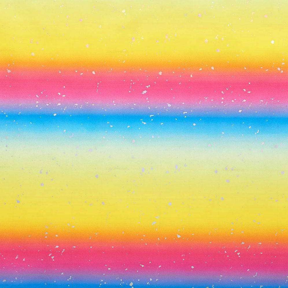 Ombre Rainbow Fleck Stone Wrapping Paper