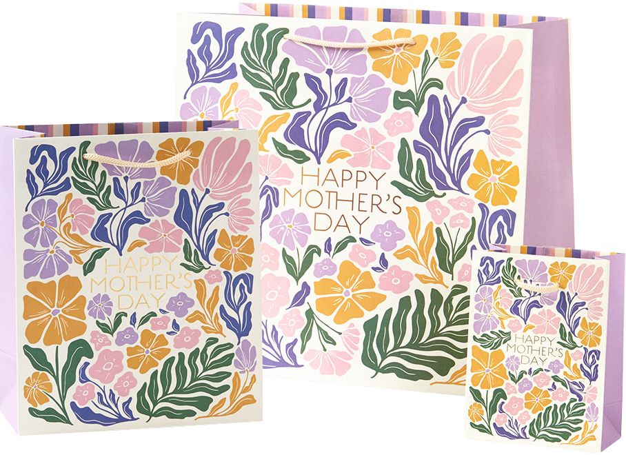 Nouveau Floral Mother's Day Medium Gift Bag