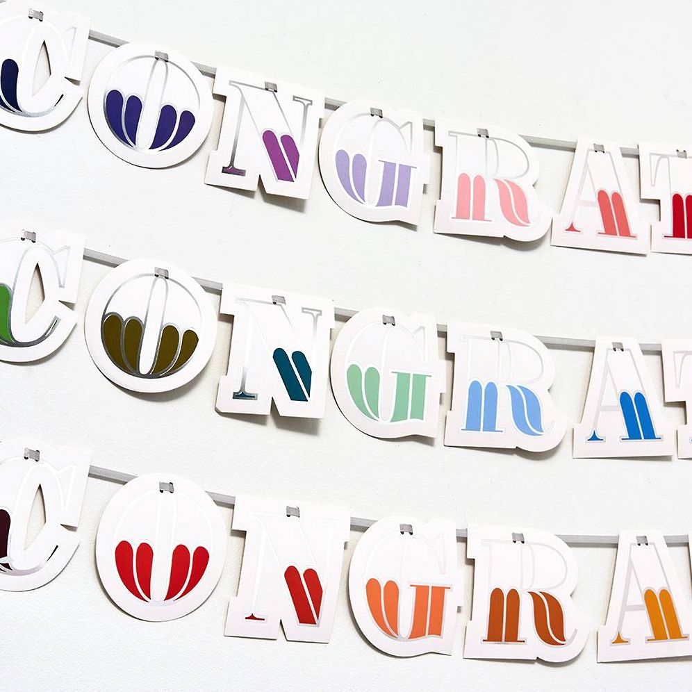 Colorful Congrats Tassel Banner