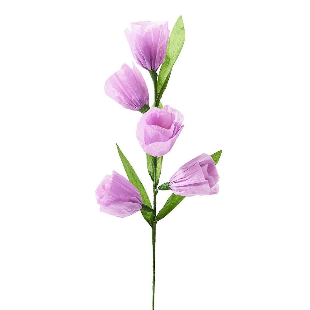 Purple Multi Bloom Paper Flower