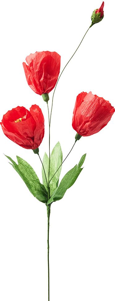 Red Multi Bloom Paper Flower