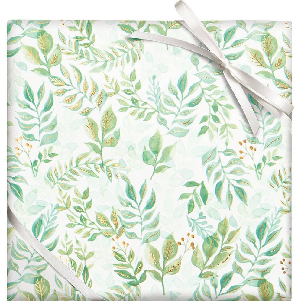 Watercolor Garden Stone Wrapping Paper