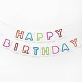 Birthday Glitter Fringe Banner
