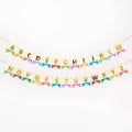 Colorful Fleck Letter Banner