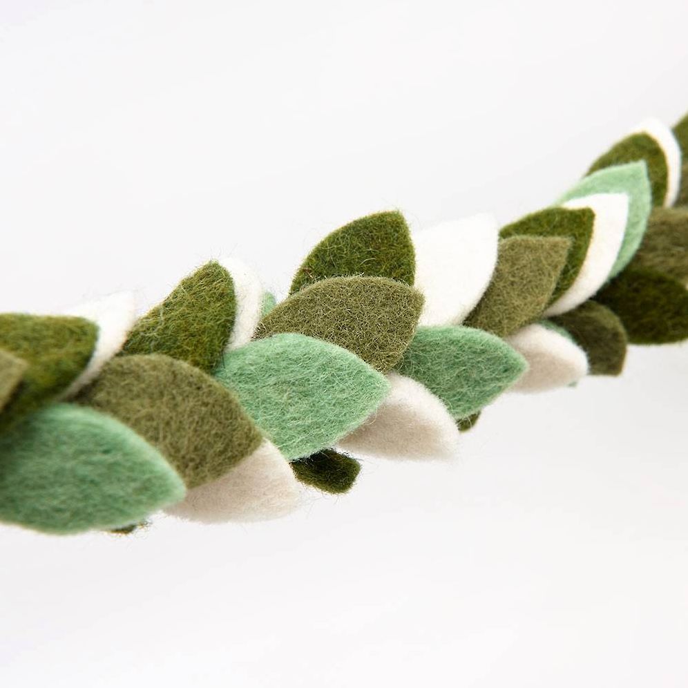 Celebration Greenery Felt Garland