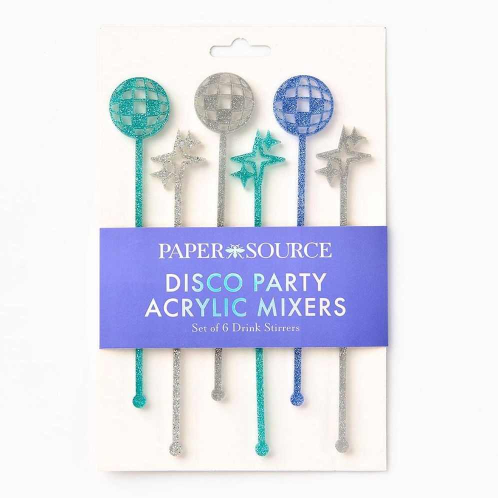 Disco Party Acrylic Drink Mixers