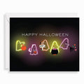 Glowing Ghosts Halloween Card