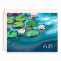 Painted Lily Pads Stationery Set