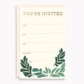 Gilded Greenery Fill-In Invitations