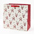 Newsprint Santas Large Gift Bag