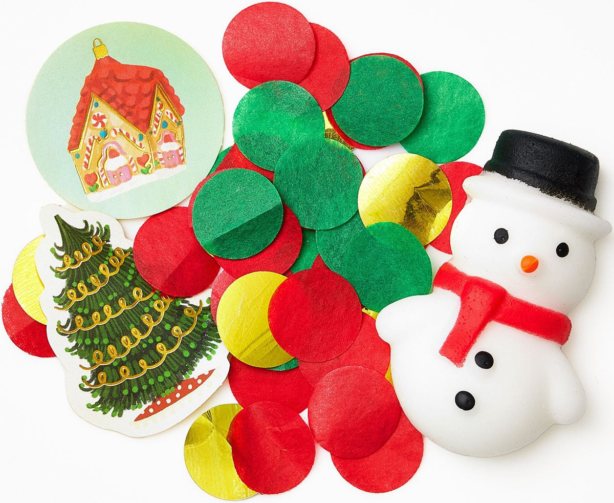 Tree and Present Surprise Balls S/4