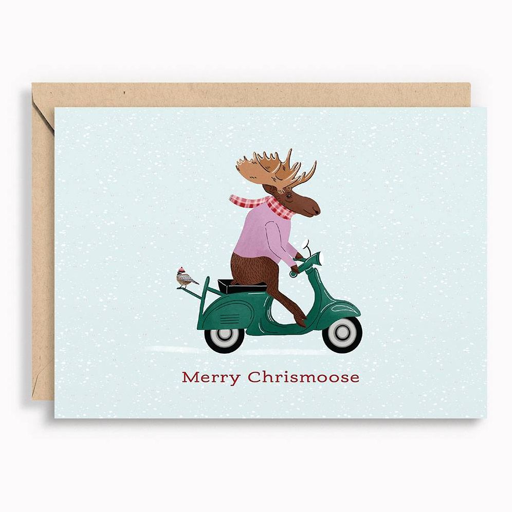 Merry Chrismoose Holiday Card