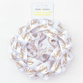 Bday White 7" Jumbo Satin Bow
