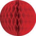 Red Lrg Paper Honeycomb Sphere