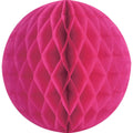Fuschia Lrg Paper Honeycomb Sphere