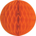 Orange Med Paper Honeycomb Sphere