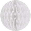 White Med Paper Honeycomb Sphere