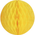 Yellow SM Paper Honeycomb Sphere