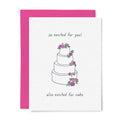 Excited For The Cake Wedding Card